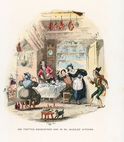 Illustration for the Pickwick Papers by Hablot Knight Browne